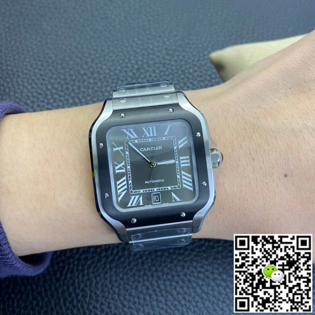Cartier Santos WSSA0037 BV Factory Gray Dial