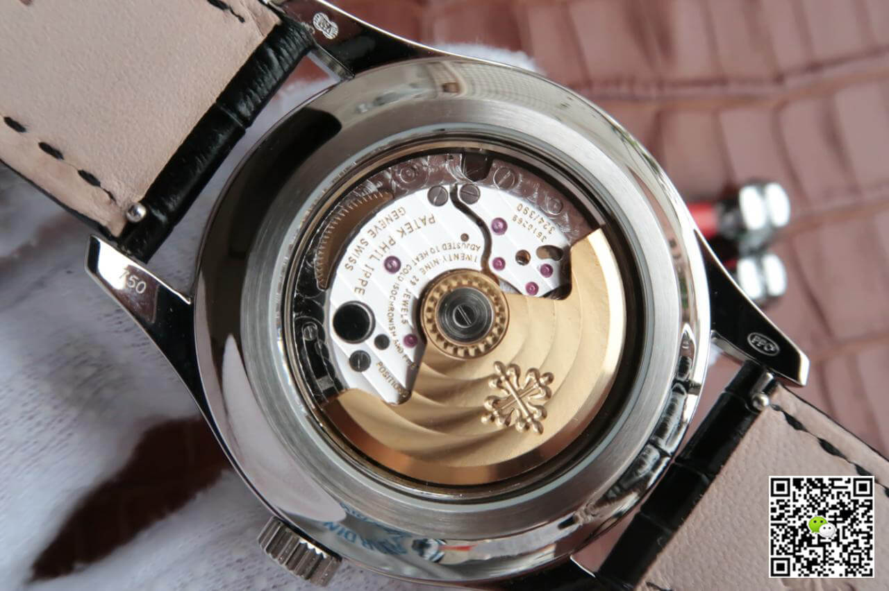 Patek Philippe Annual Calendar 5205R-001 KM Factory Black Dial Cowhide Strap