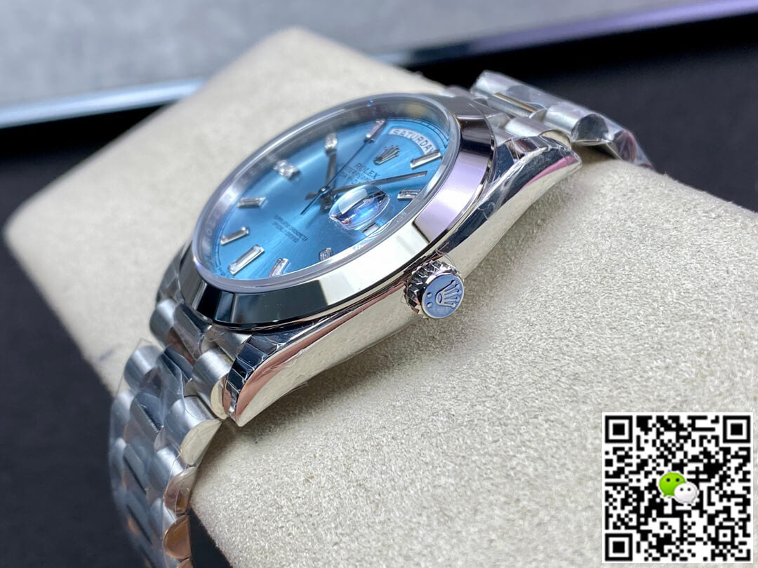 Rolex Day Date 228206 EW Factory Ice Blue Dial