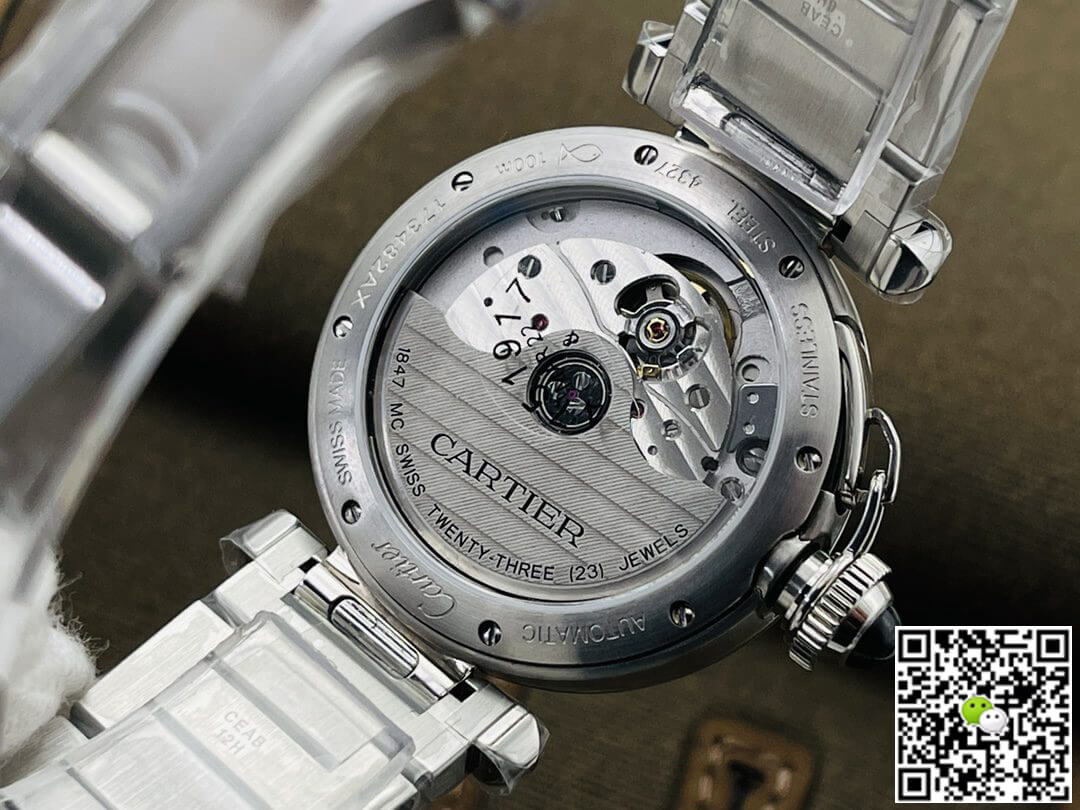 Cartier Pasha 35MM BV Factory Stainless Steel Diamond Bezel