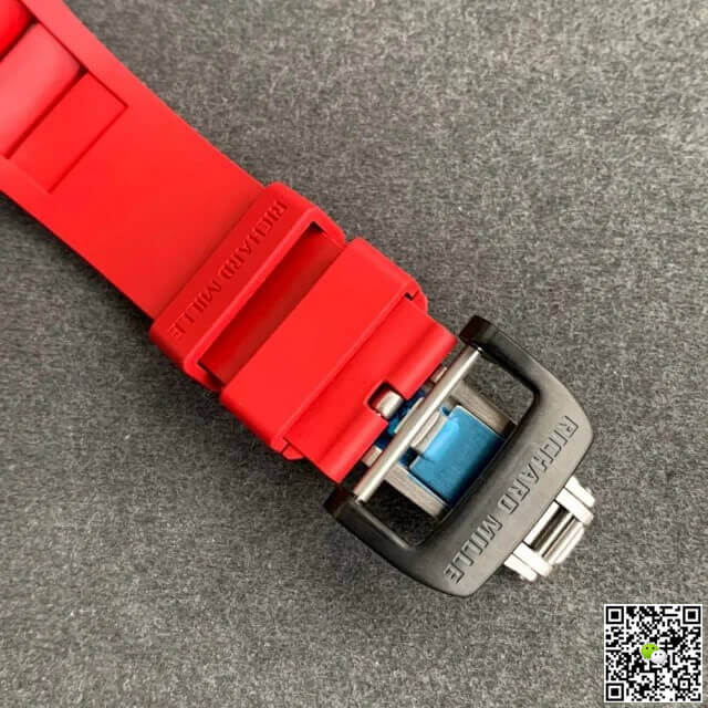 Richard Mille RM-011 KV Factory V2 Forged Carbon Case Rubber Strap