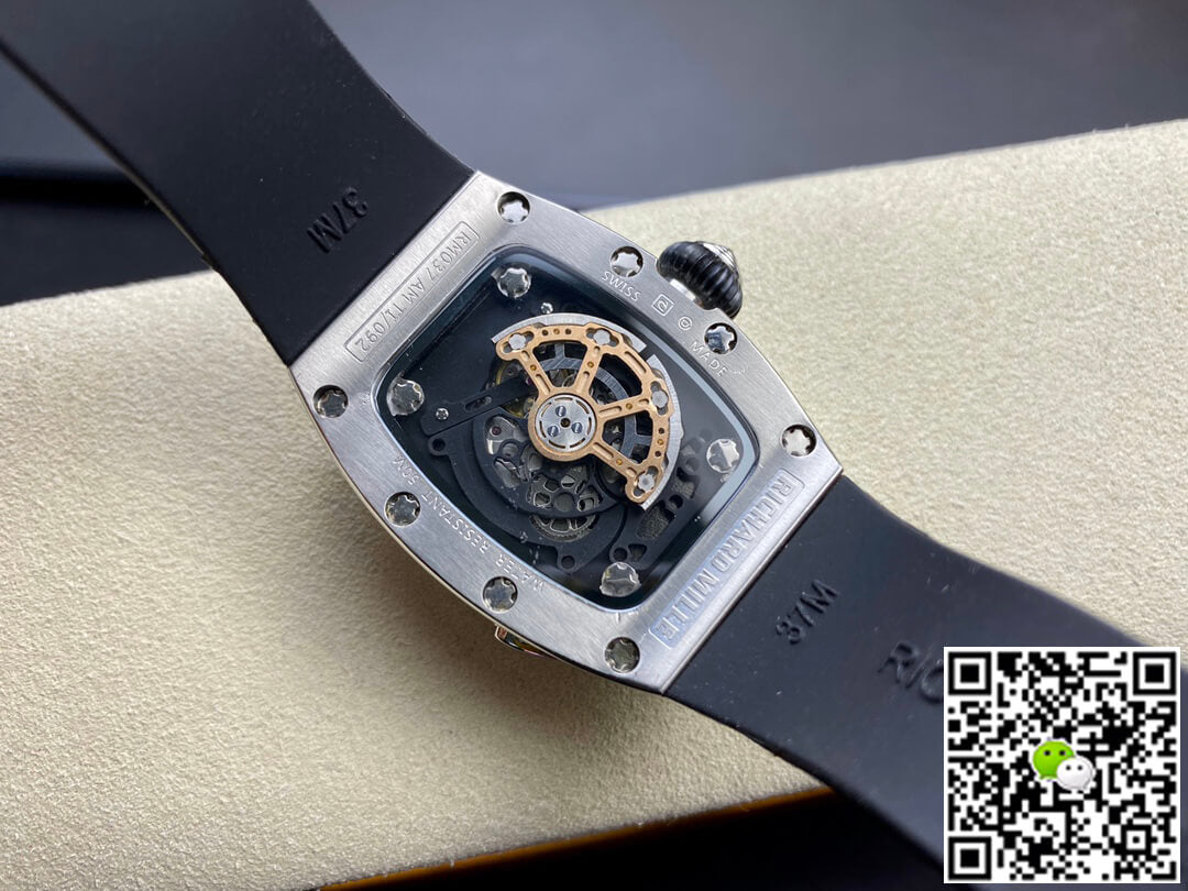 Richard Mille RM07-01 RM Factory Black Rubber Strap