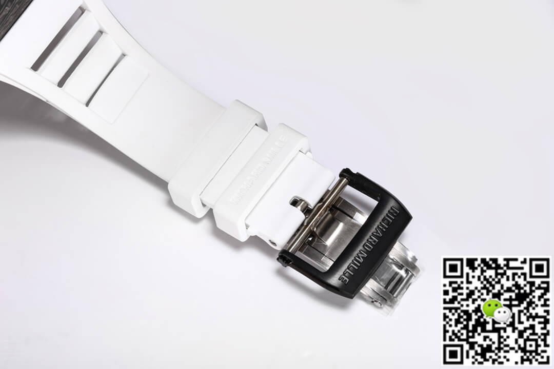 Richard Mille RM-055 BBR Factory White Rubber Strap