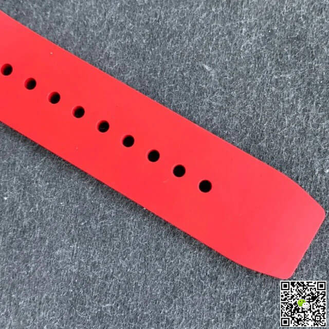 Richard Mille RM011 KV Factory Titanium Case Red Strap