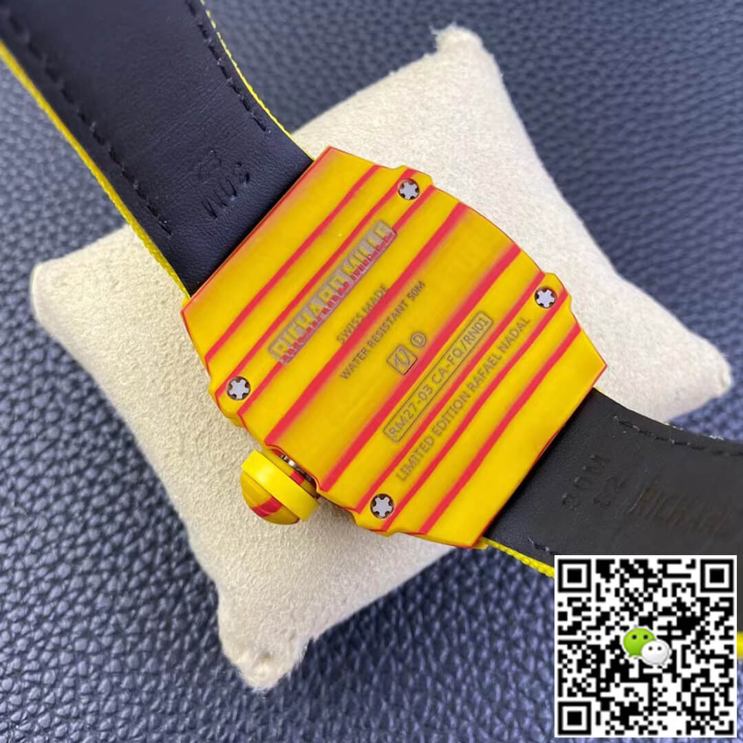 Richard Mille RM27-03 Rafael Nadal Tourbillon RM Factory Yellow Strap