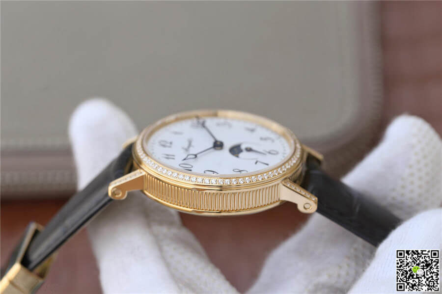 Breguet Classique Moonphase 9087BB/29/964 TW Factory Yellow Gold White Dial