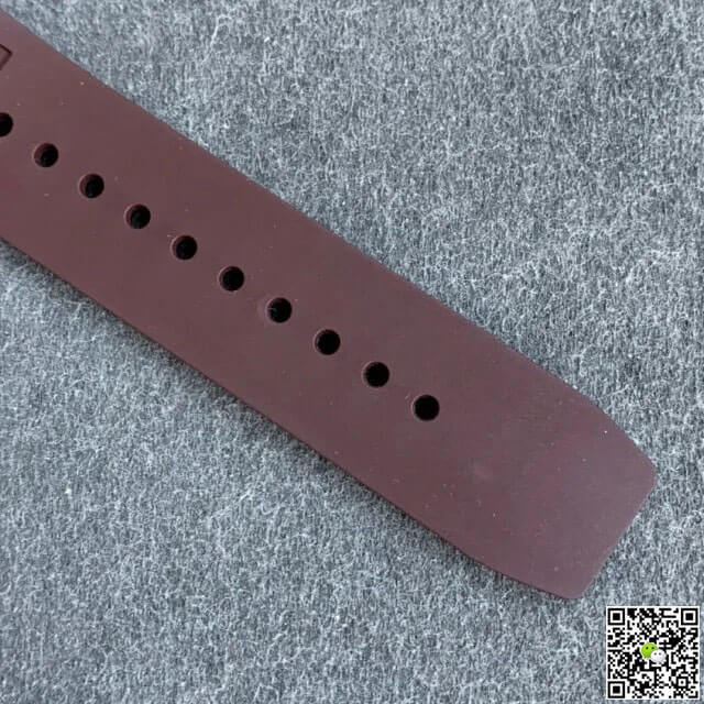 Richard Mille RM011 KV Factory Rose Gold Brown Rubber Strap