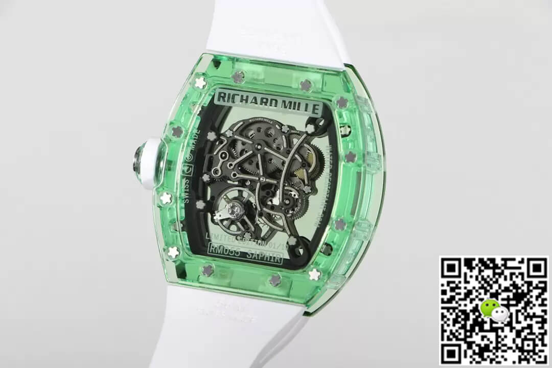 Richard Mille RM055 RM Factory Green Transparent Case
