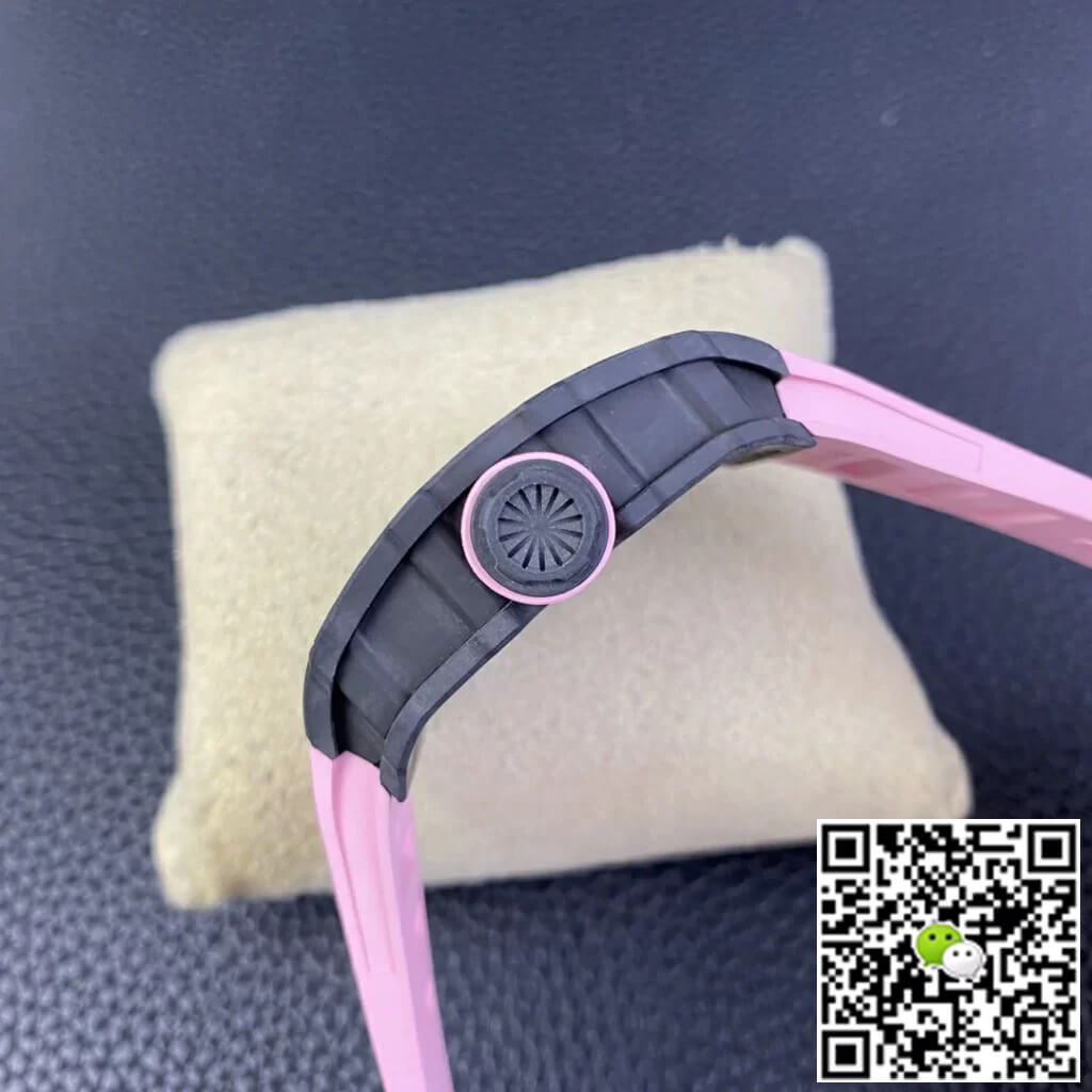 Richard Mille RM35-02 T+ Factory Carbon Fiber Case Pink Strap