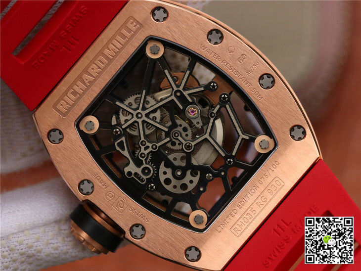 Richard Mille RM035 Americas KV Factory Rose Gold
