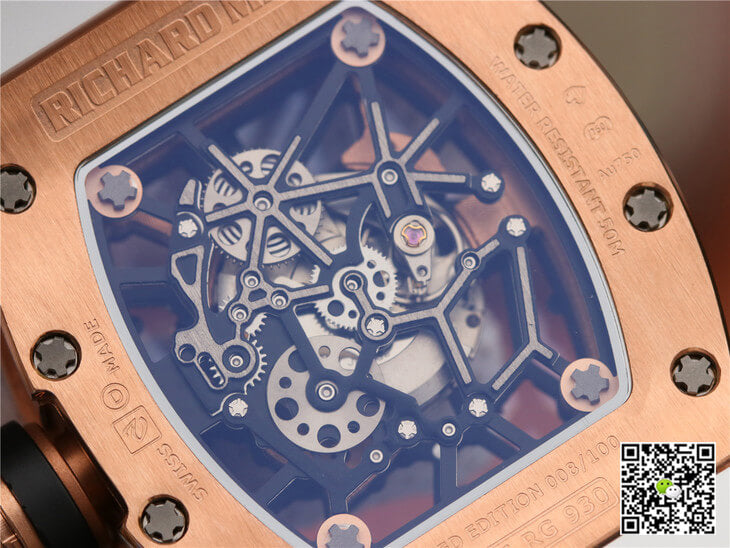 Richard Mille RM035 Americas KV Factory Rose Gold White Strap