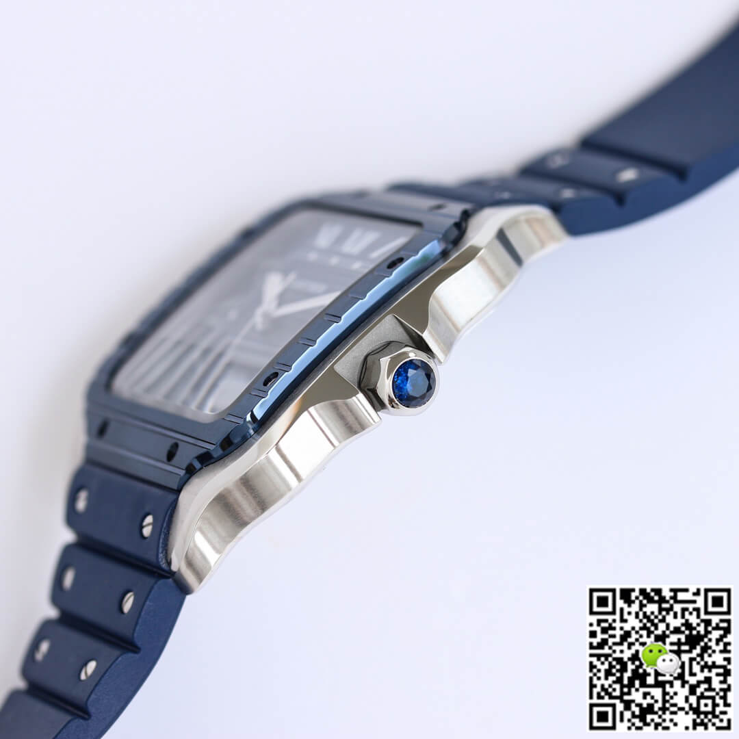 Santos De Cartier GF Factory Blue Bezel
