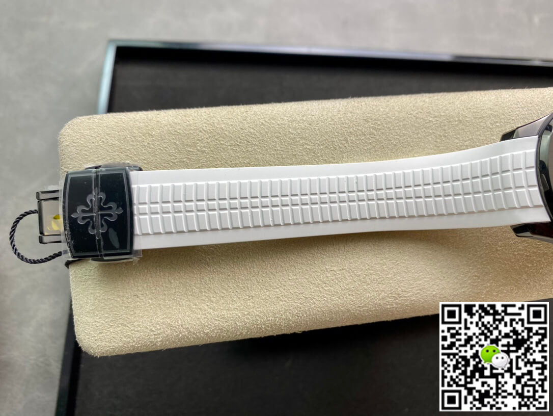 Patek Philippe Aquanaut PP5167 ZF Factory DLC White Rubber Strap