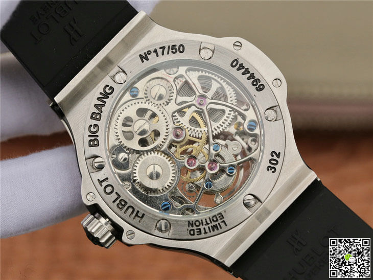 Hublot Big Bang Tourbillon Stainless Steel Diamond Blue Dial