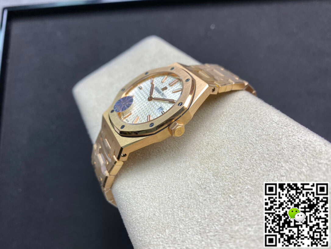 Audemars Piguet Royal Oak Quartz 67650OR.OO.1261OR.01 JF Factory White Dial