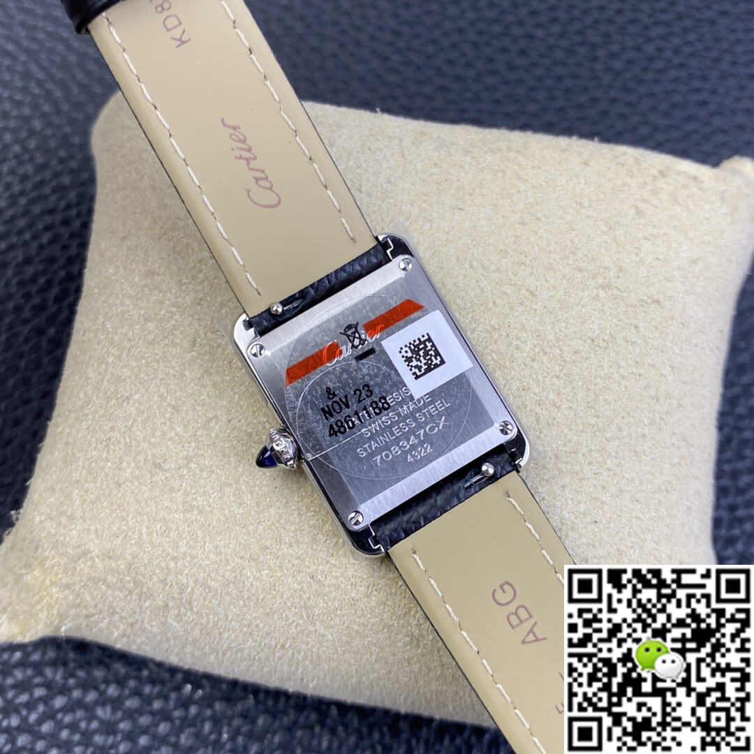 Cartier Tank WSTA0042 AF Factory Black Leather Strap