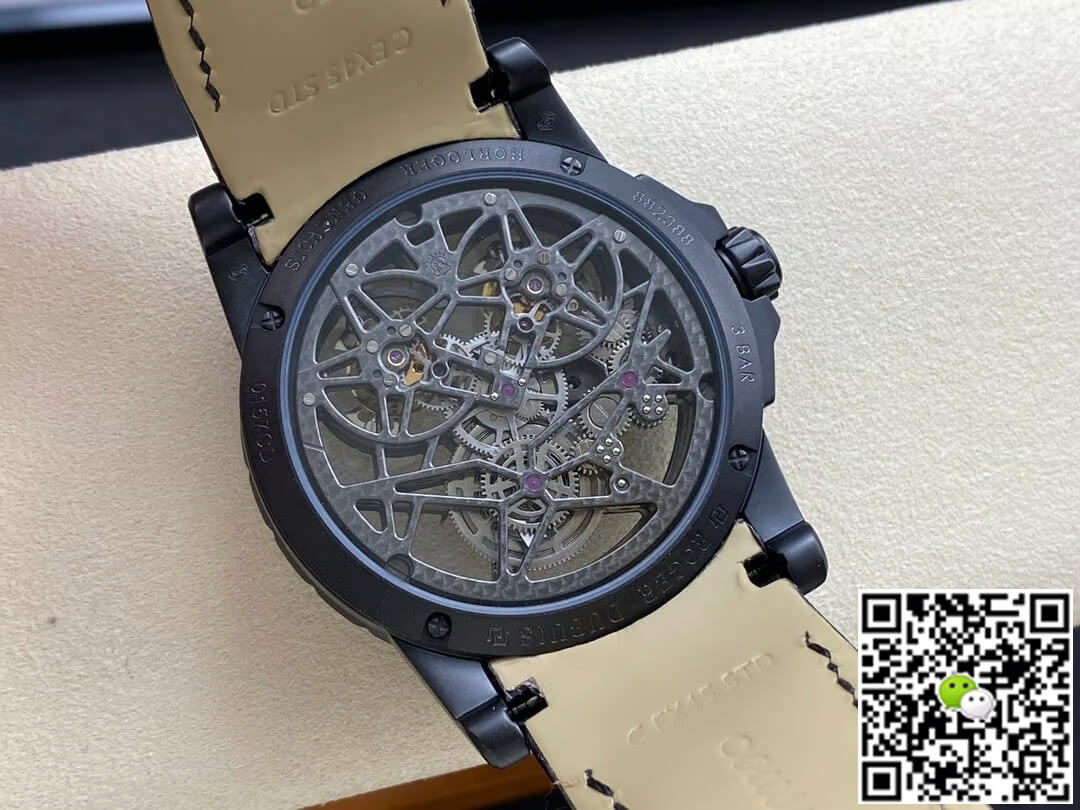 Roger Dubuis Excalibur RDDBEX0364 YS Factory Skeleton Double Tourbillon Dial