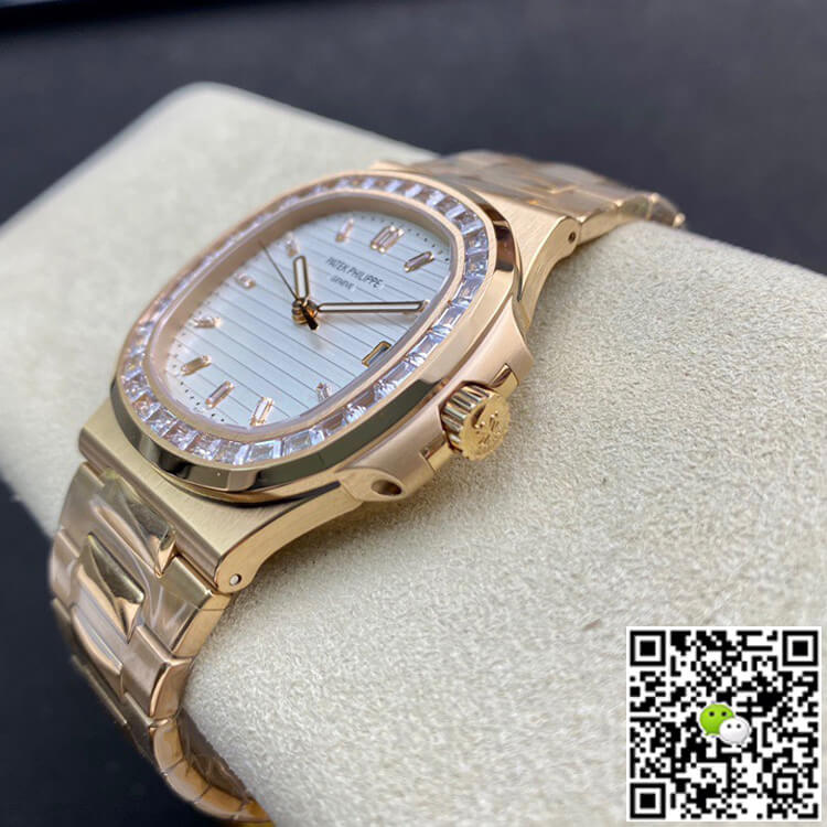 Patek Philippe Nautilus PPF Factory Rose Gold White Dial