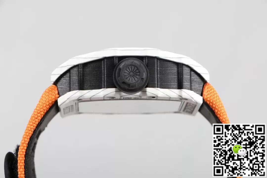 Richard Mille RM12-01 Tourbillon RM Factory Carbon Fiber Case Orange Strap