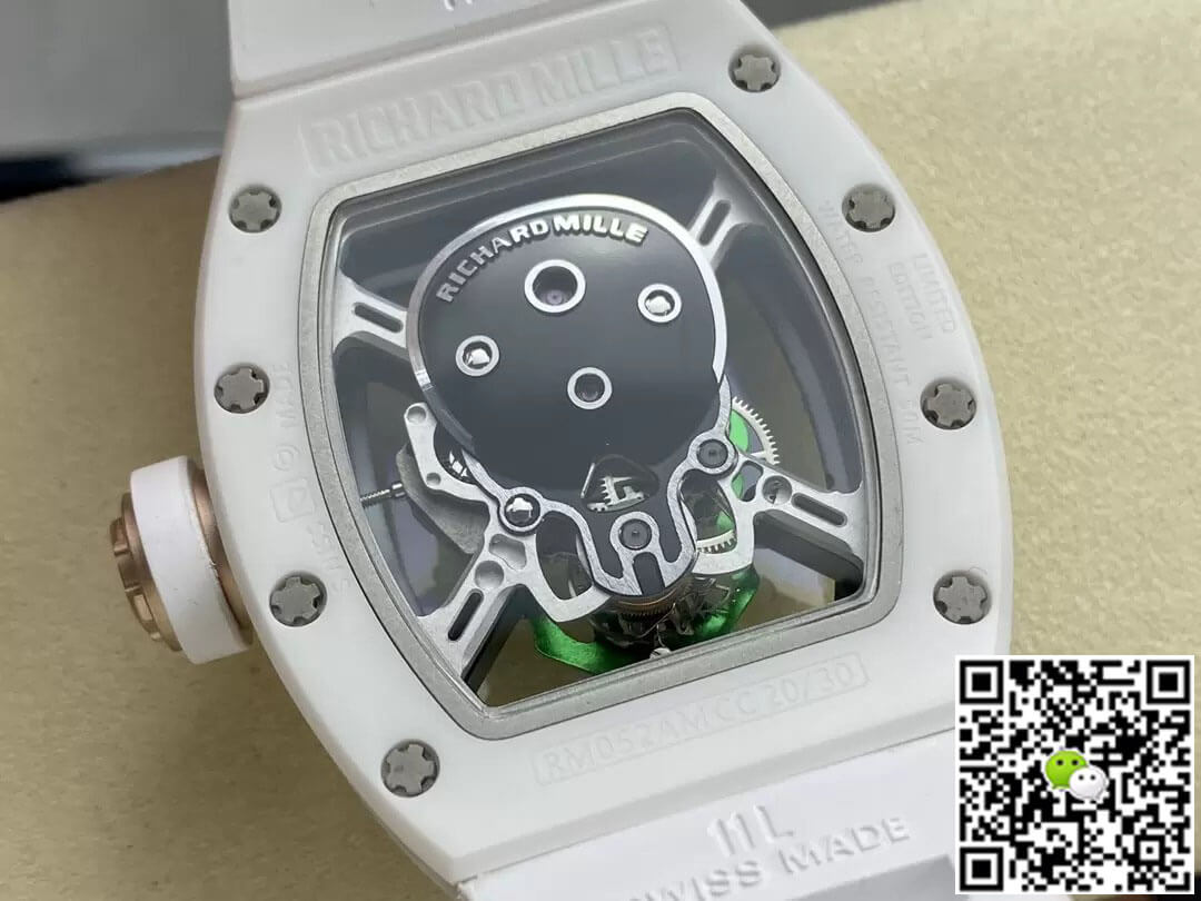 Richard Mille RM52-01 YS Factory Green Skull Tourbillon Dial
