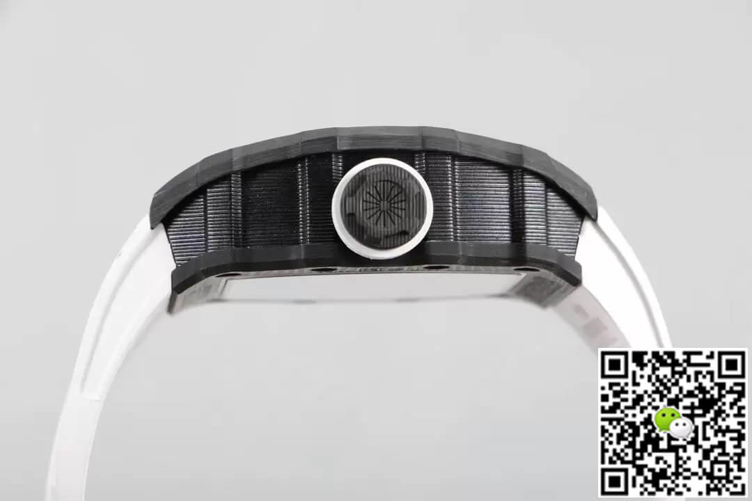 Richard Mille RM12-01 Tourbillon RM Factory Carbon Fiber White Strap