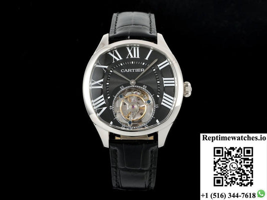 Cartier DRIVE DE W4100015 RMS factory tourbillon stainless steel case