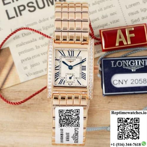 Longines Elegant L5.200.9.71.6 Af Factory Rose Gold Case-Rep Time Watches