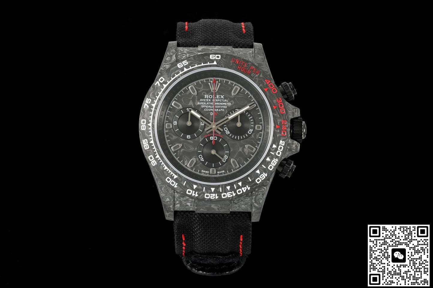 Rolex Daytona DIW factory black strap