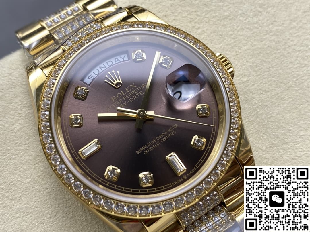 Rolex Day-Date M128348rbr-0007 8+ factory dark grey dial