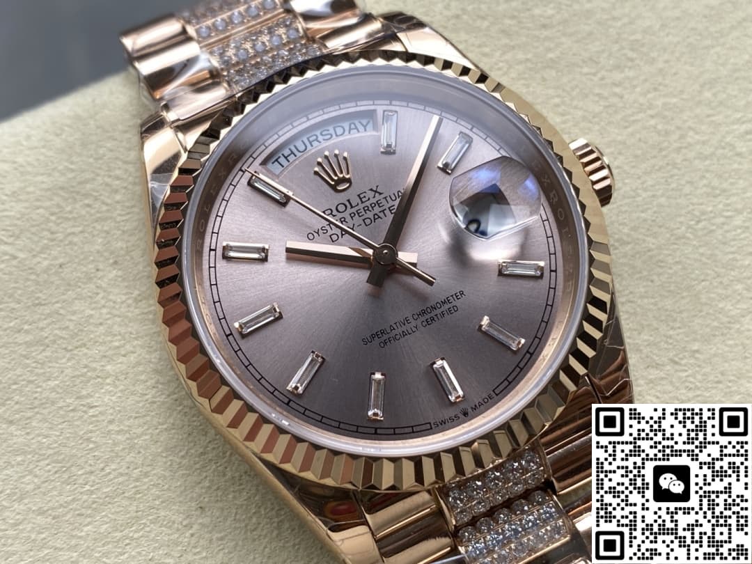 Rolex Day-Date M128235-0088 8+ Factory Screw-In Crown