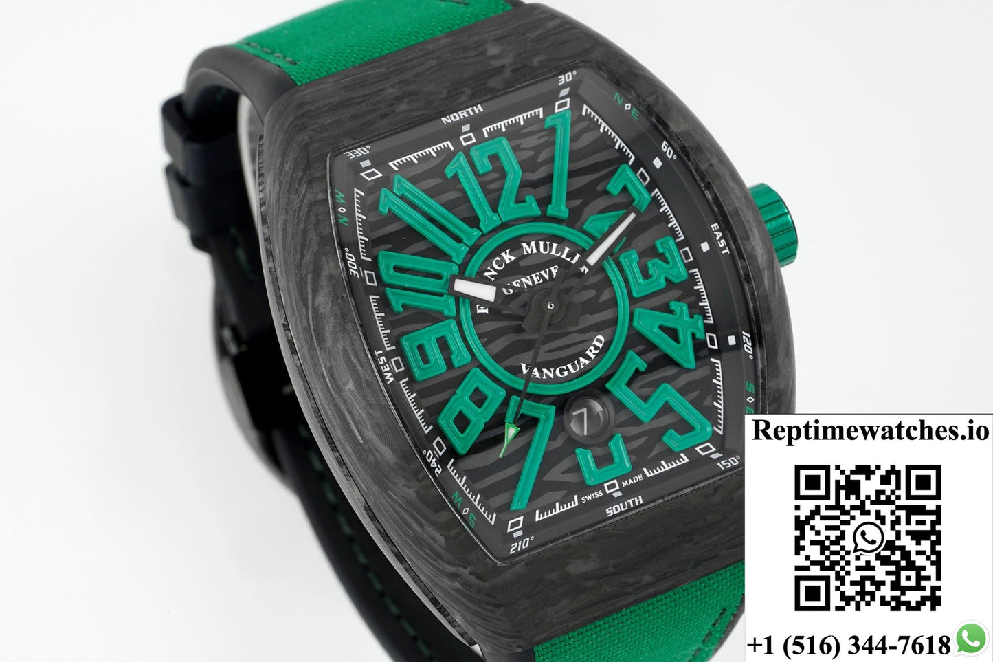 Franck Muller Vanguard ABF factory green strap