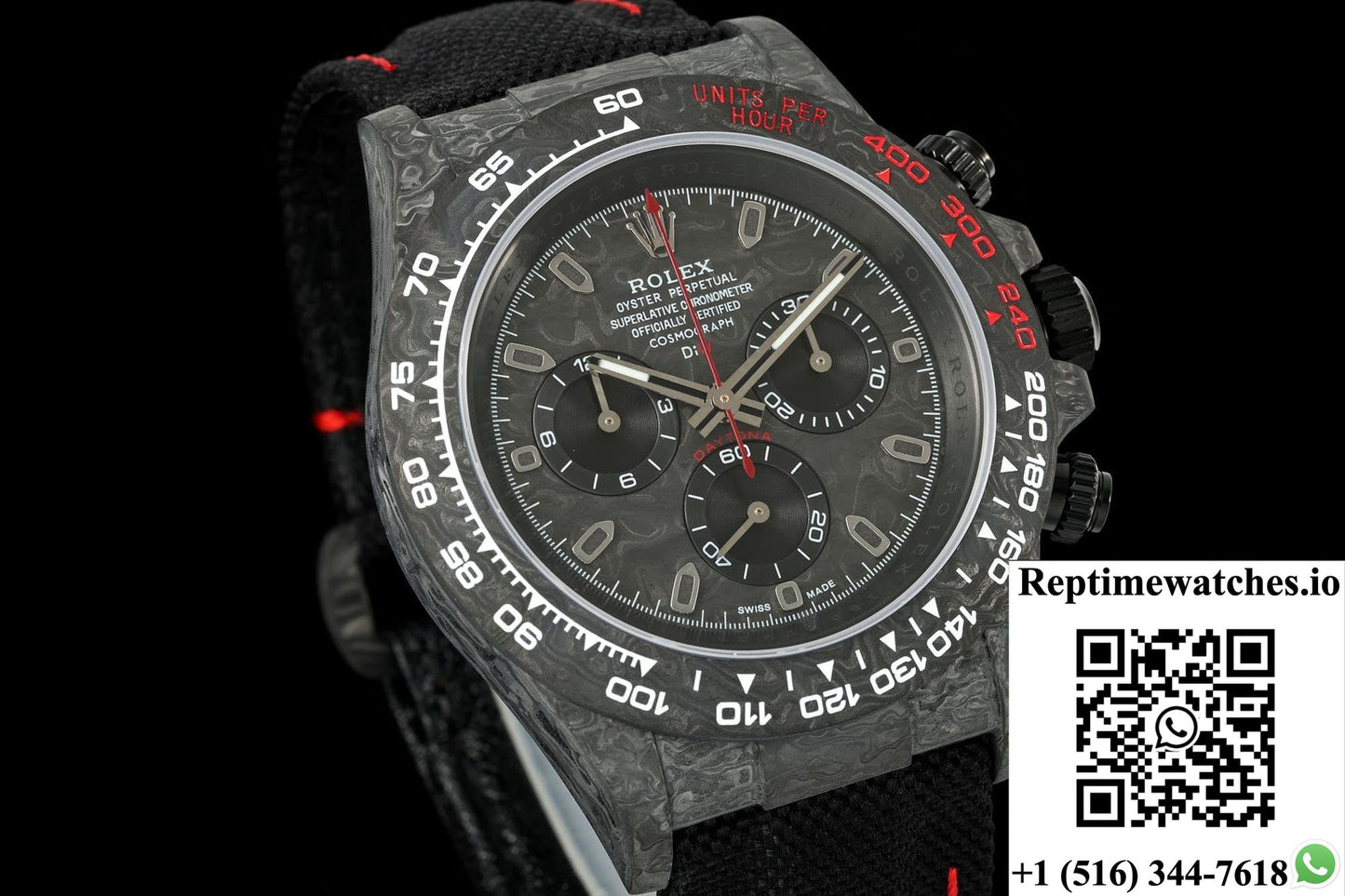 Rolex Daytona DIW factory black strap