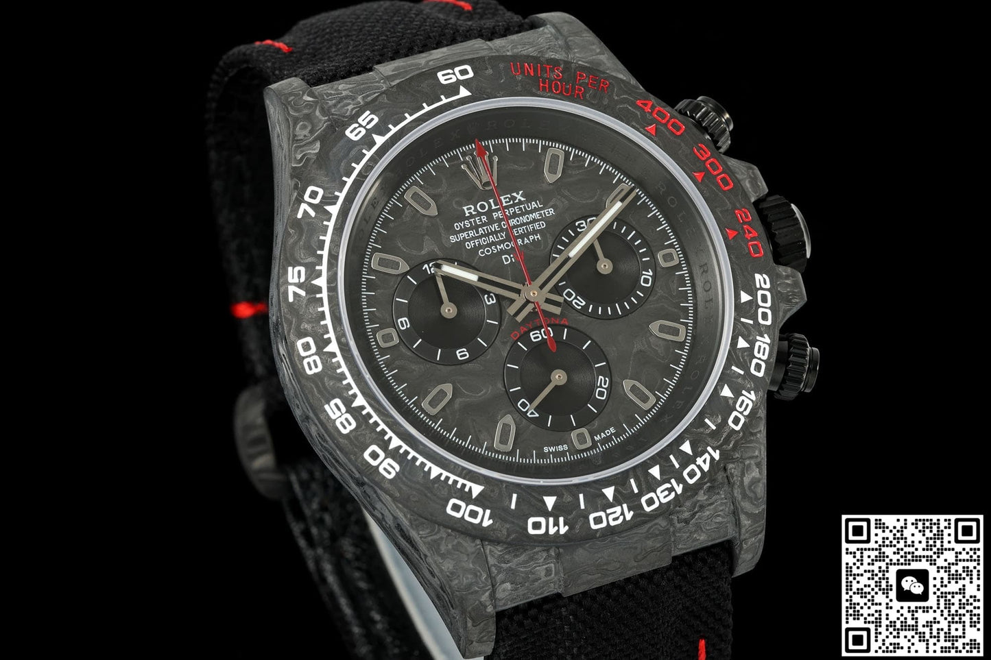 Rolex Daytona DIW factory black strap