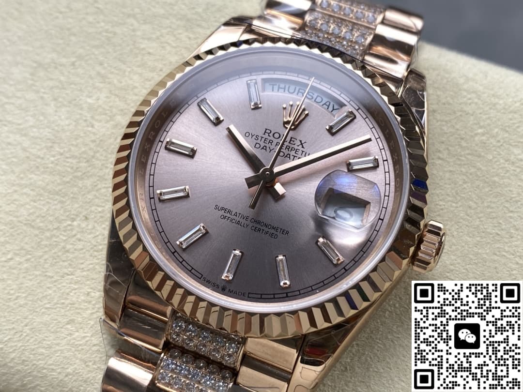 Rolex Day-Date M128235-0088 8+ Factory Screw-In Crown