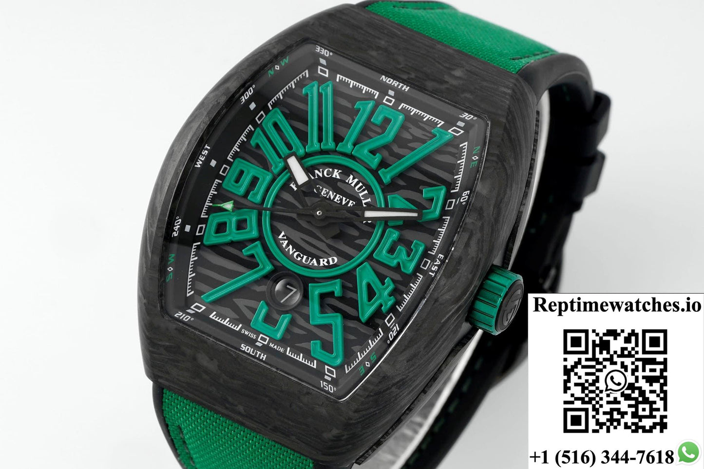 Franck Muller Vanguard ABF factory green strap