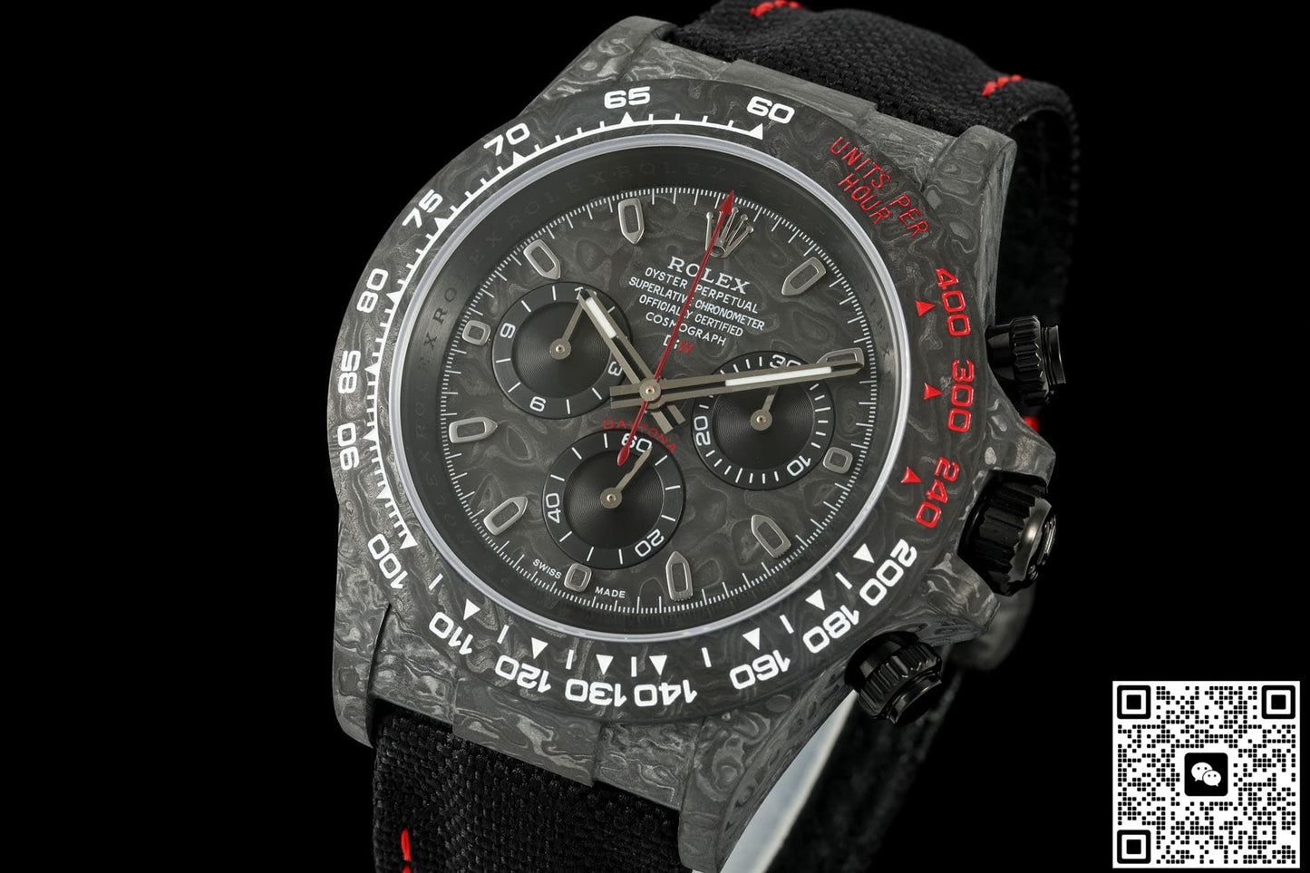 Rolex Daytona DIW factory black strap
