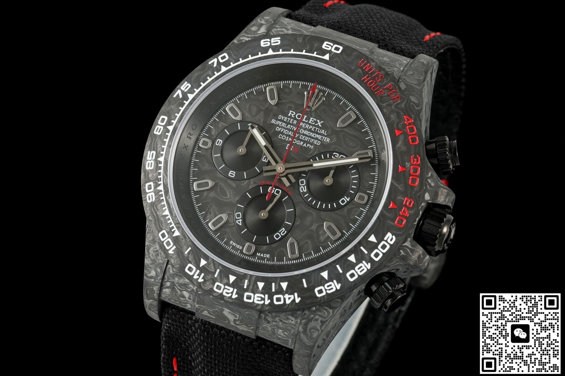 Rolex Daytona DIW factory black strap