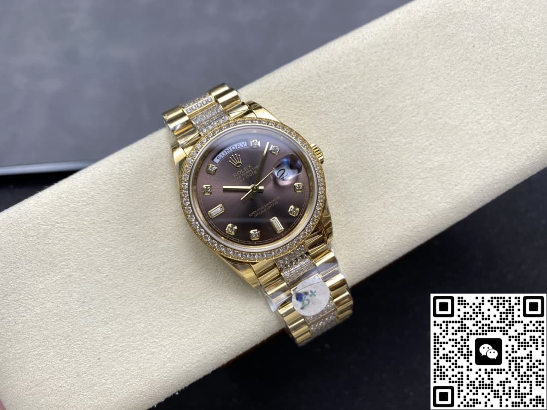 Rolex Day-Date M128348rbr-0007 8+ factory dark grey dial