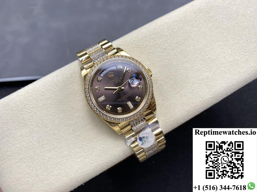 Rolex Day-Date M128348rbr-0007 8+ factory dark grey dial