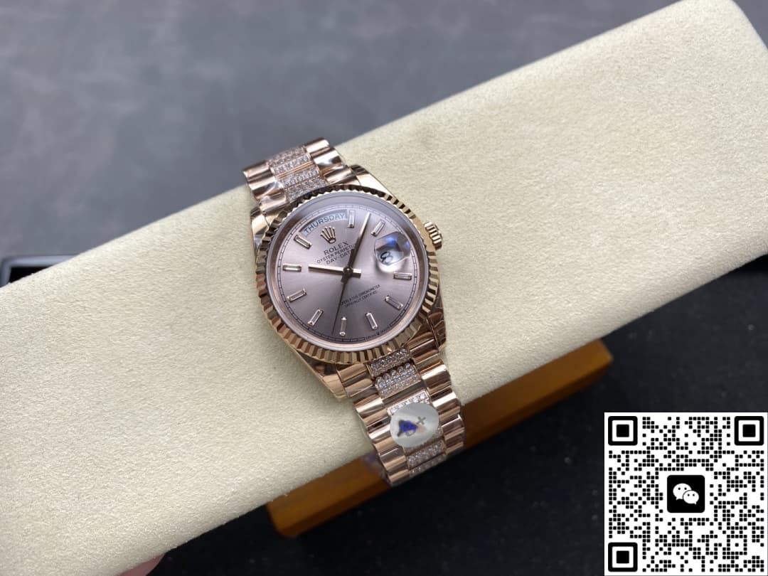 Rolex Day-Date M128235-0088 8+ Factory Screw-In Crown