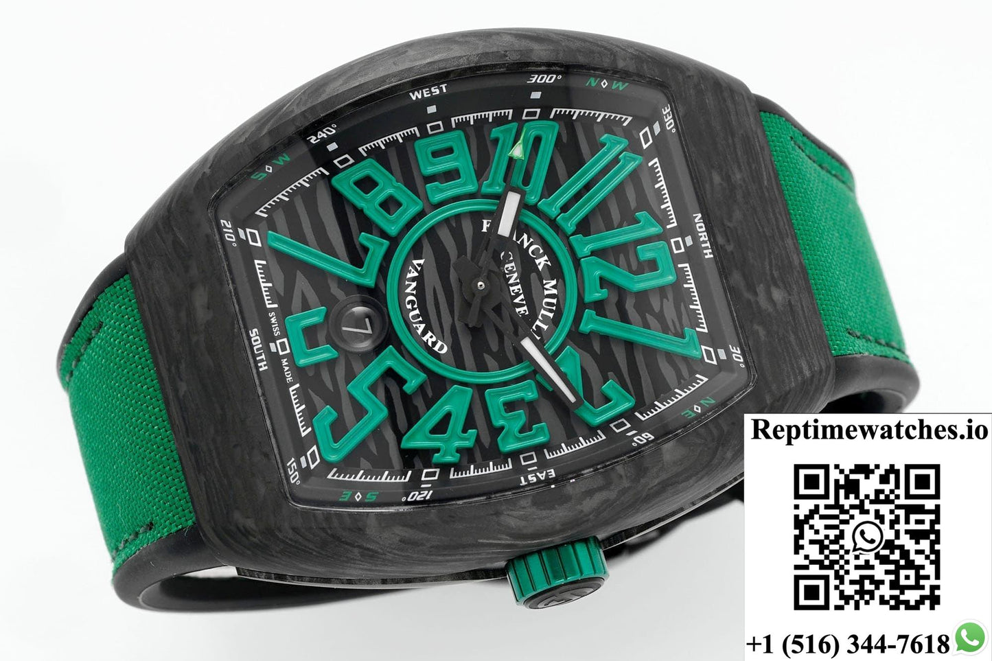 Franck Muller Vanguard ABF factory green strap