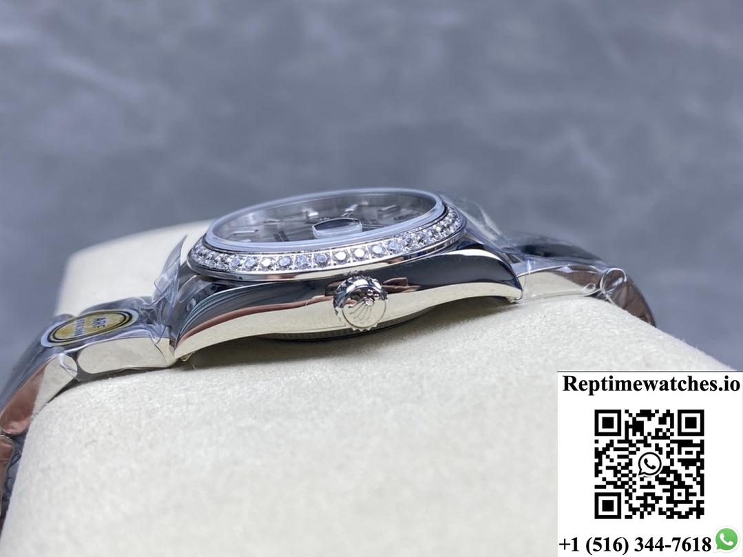 Rolex Datejust M278384rbr-0001 AR factory blue crystal watch mirror