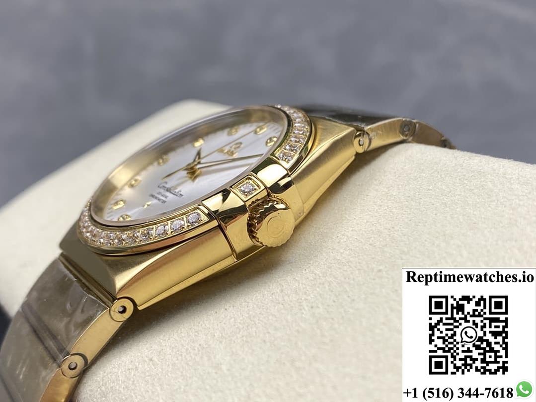 Omega Constellation 123.55.38.21.52.002 OM Factory Gold Case