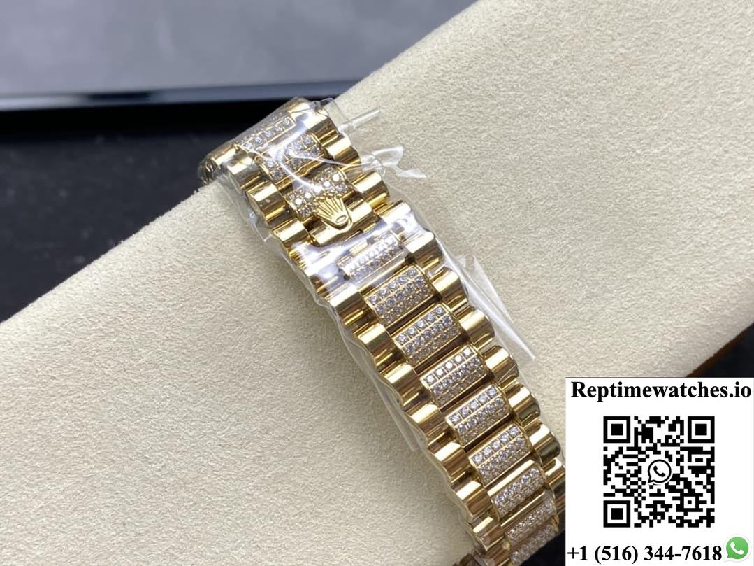 Rolex Day-Date M128348rbr-0007 8+ factory dark grey dial