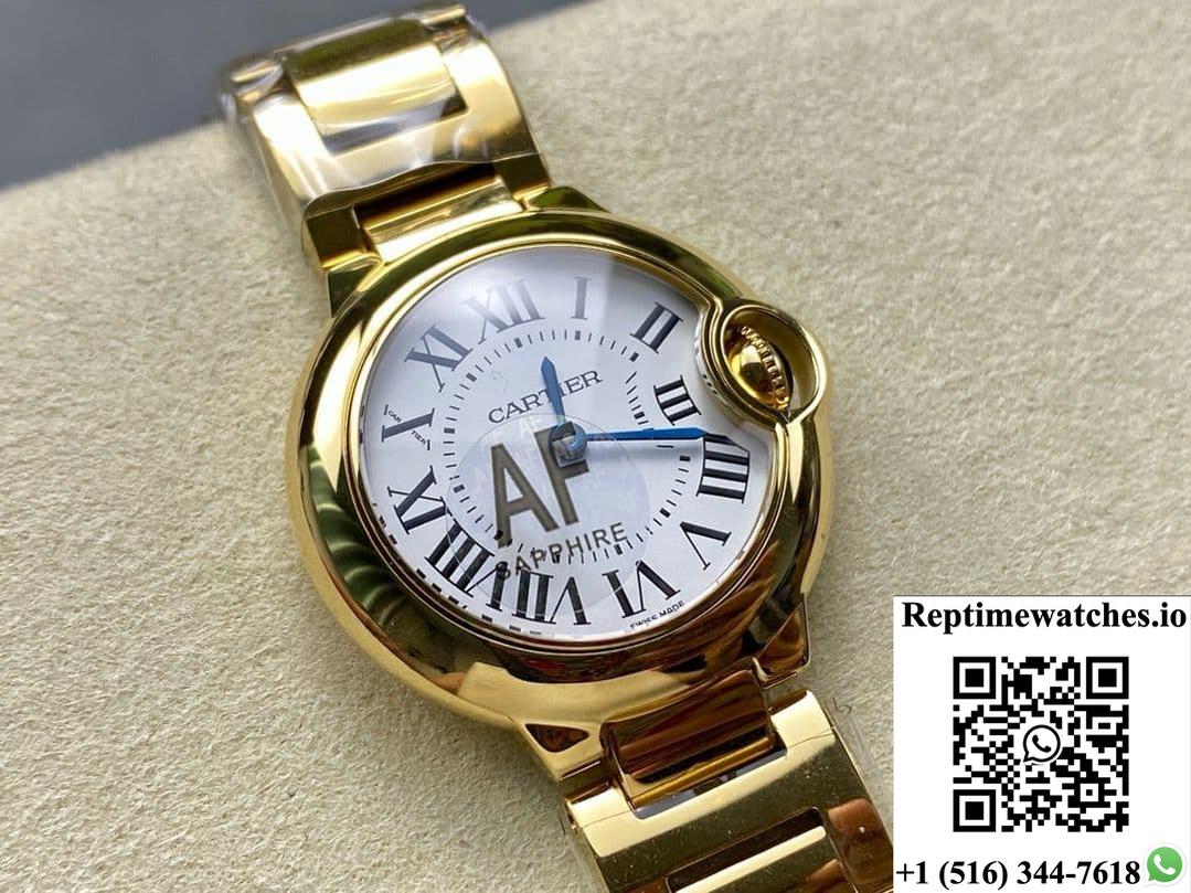 Cartier Blue Balloon W69001Z2 AF Factory Gold Case