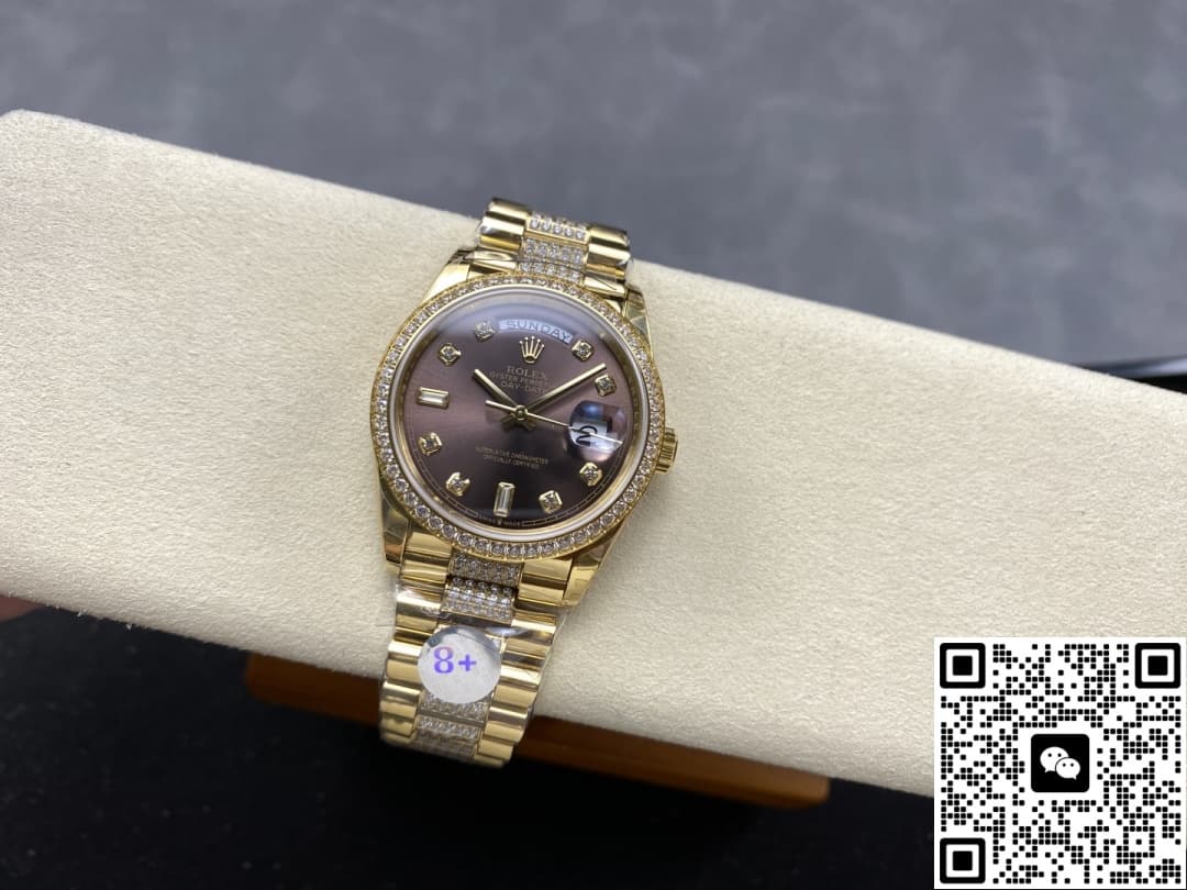 Rolex Day-Date M128348rbr-0007 8+ factory dark grey dial