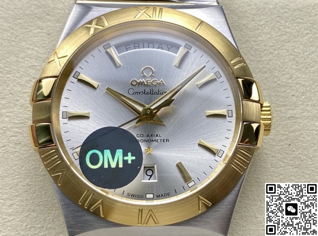 Omega Constellation 123.20.38.22.02.002 OM Factory Calendar Window