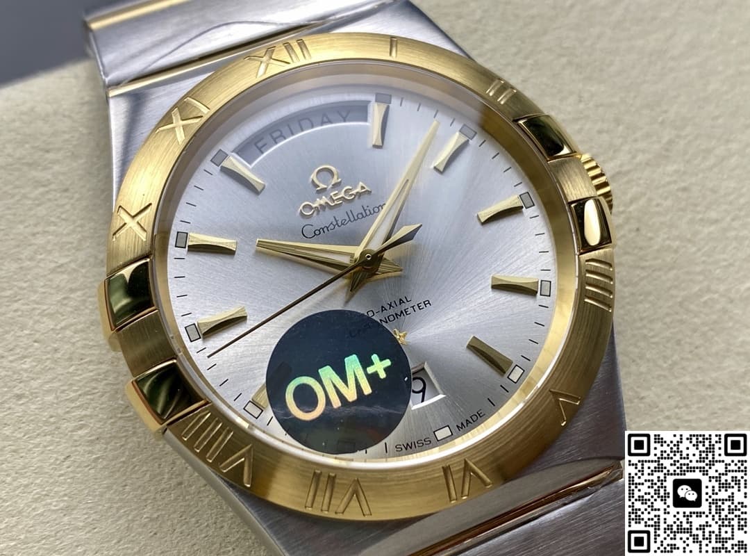 Omega Constellation 123.20.38.22.02.002 OM Factory Calendar Window
