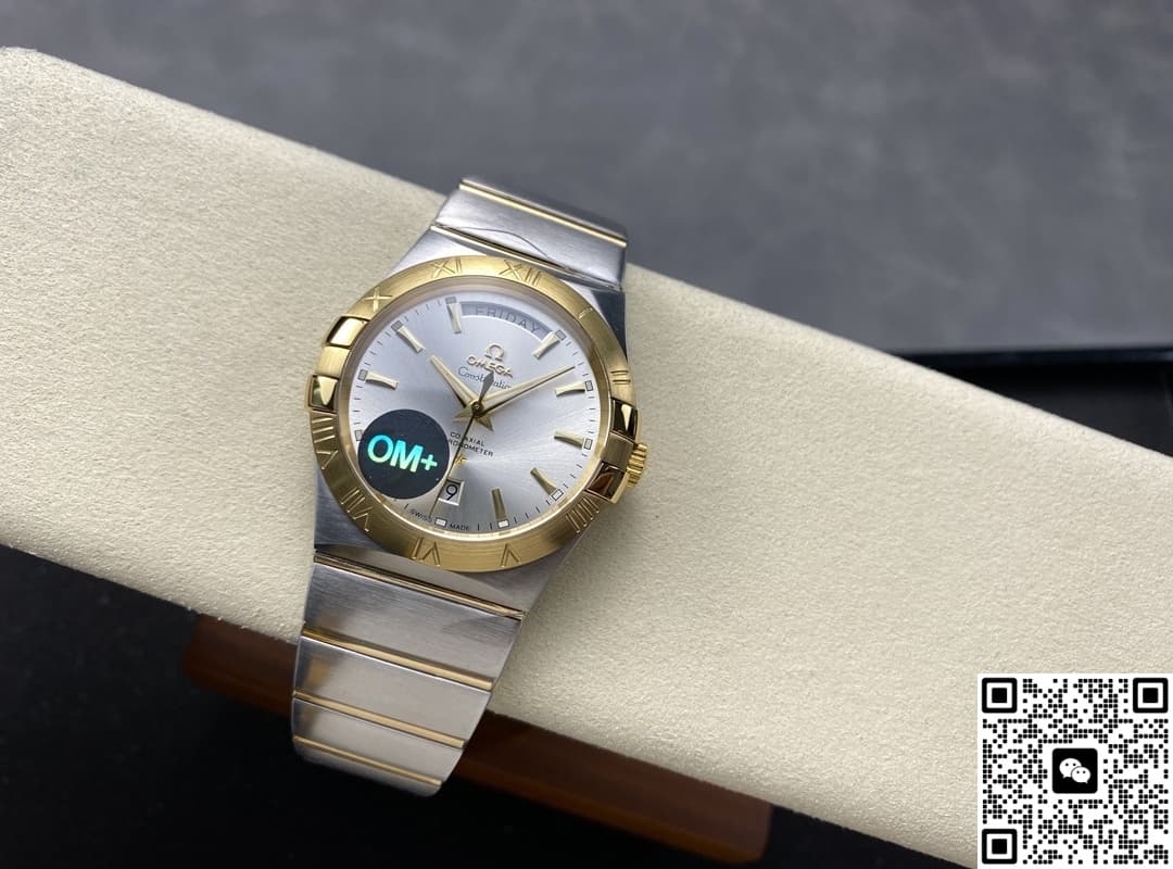 Omega Constellation 123.20.38.22.02.002 OM Factory Calendar Window