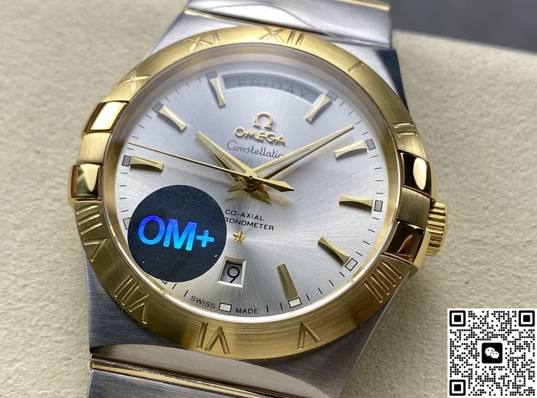 Omega Constellation 123.20.38.22.02.002 OM Factory Calendar Window